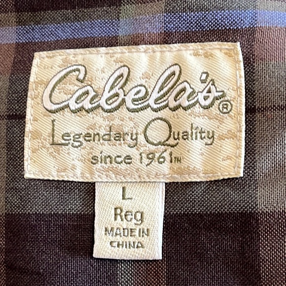 NWOT Cabela’s plaid casual shirt L - Picture 4 of 6
